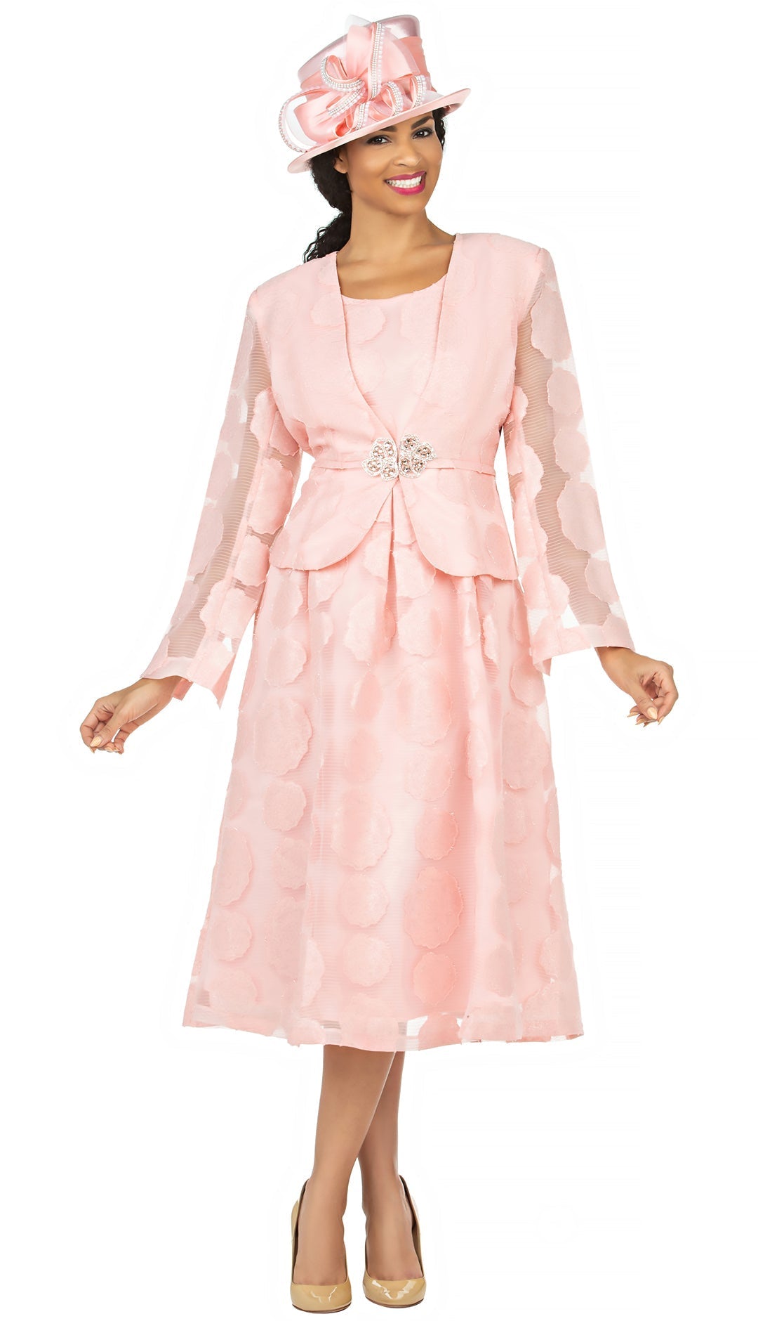 pink church dress amazon MAYFASEY Women's Plus Size Dresses for Wedding Guest Floral Lace Bridesmaid Prom Vintage Cocktail Church Dress Evening Party Maternity Long Dress Pink 3XL
