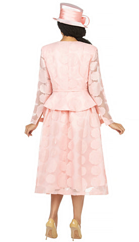 Giovanna Church Dress D1345C-Pink - Church Suits For Less