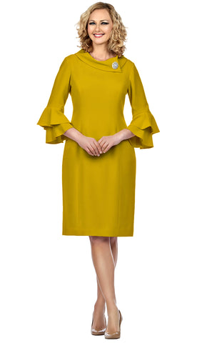 Giovanna Dress D1518-Mustard