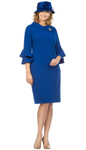Giovanna Dress D1518-Royal Blue
