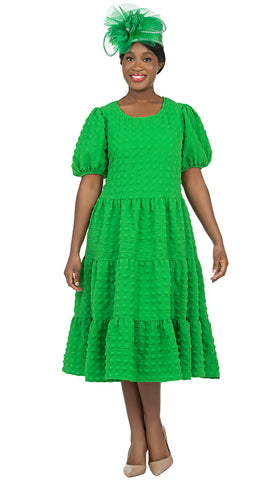 Giovanna Dress D1559C-Apple Green - Church Suits For Less