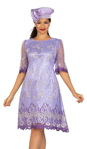 Giovanna Church Dress D1570C-Violet