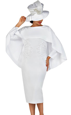 Giovanna Dress D1590-White - Church Suits For Less
