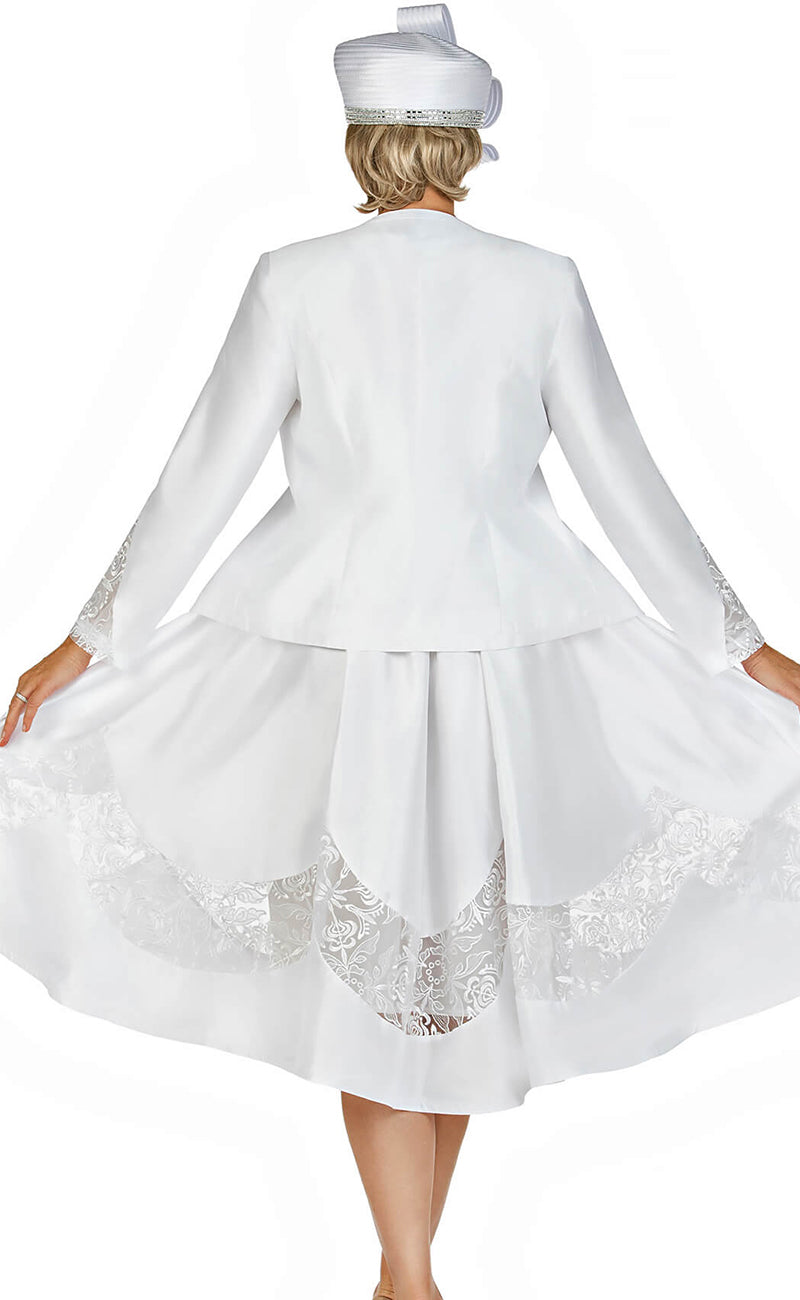 Giovanna Dress D1593C-White – Church suits for less