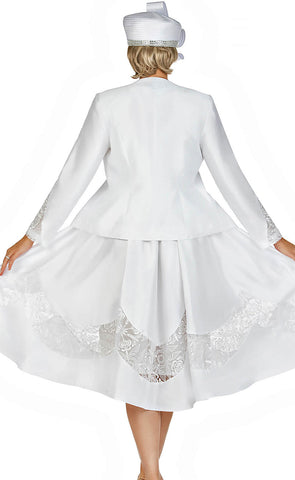 Giovanna Dress D1593C-White - Church Suits For Less