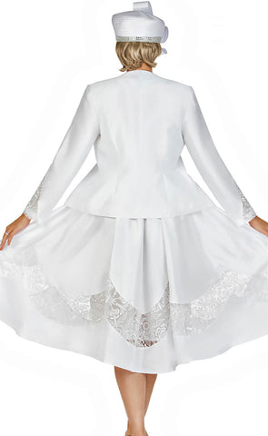 Giovanna Dress D1593-White - Church Suits For Less
