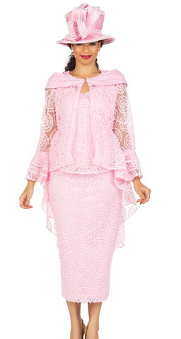 Giovanna Church Suit D1627-Pink - Church Suits For Less