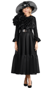 Giovanna Church Dress D1674 Black - Church Suits For Less