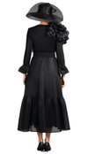 Giovanna Church Dress D1674 Black - Church Suits For Less