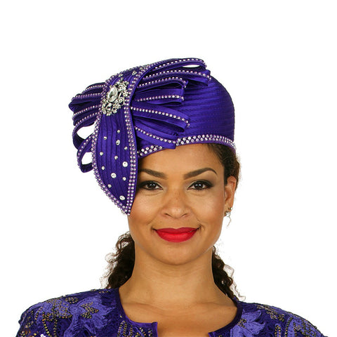 Giovanna Church Hat HR22128-Purple