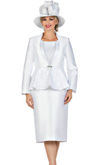 Giovanna Suit G1168-White - Church Suits For Less