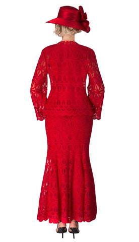 Giovanna Suit 0946C-Red - Church Suits For Less