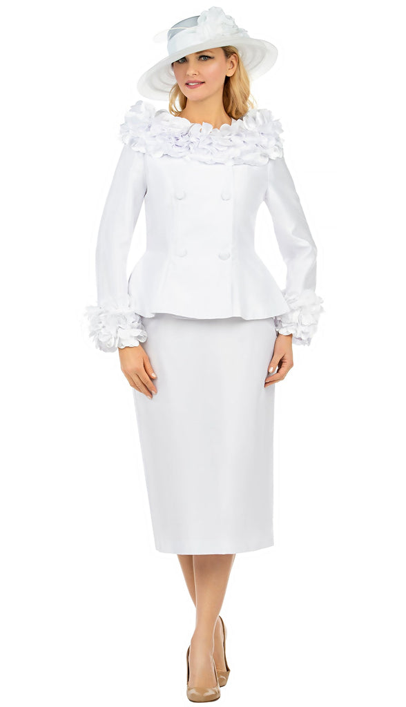 Giovanna Suit G1103-White - Church Suits For Less