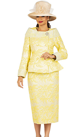 Giovanna Church Suit G1162-Lemon