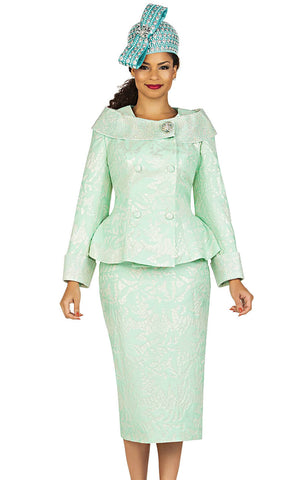 Giovanna Church Suit G1162C-Mint - Church Suits For Less