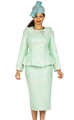 Giovanna Church Suit G1162-Mint - Church Suits For Less