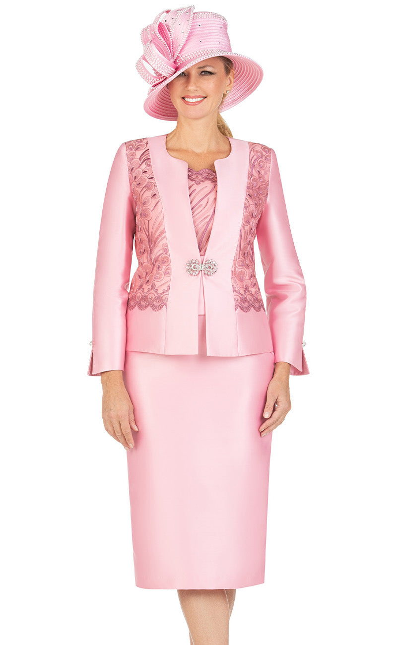 Giovanna Church Suit G1193-Pink - Church Suits For Less