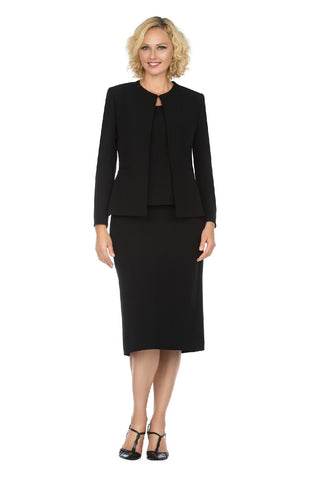 Giovanna Usher Suit S0721-Black - Church Suits For Less