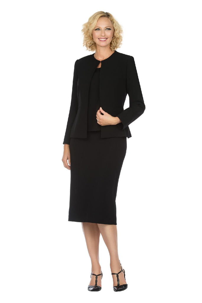Giovanna Usher Suit S0721-Black - Church Suits For Less