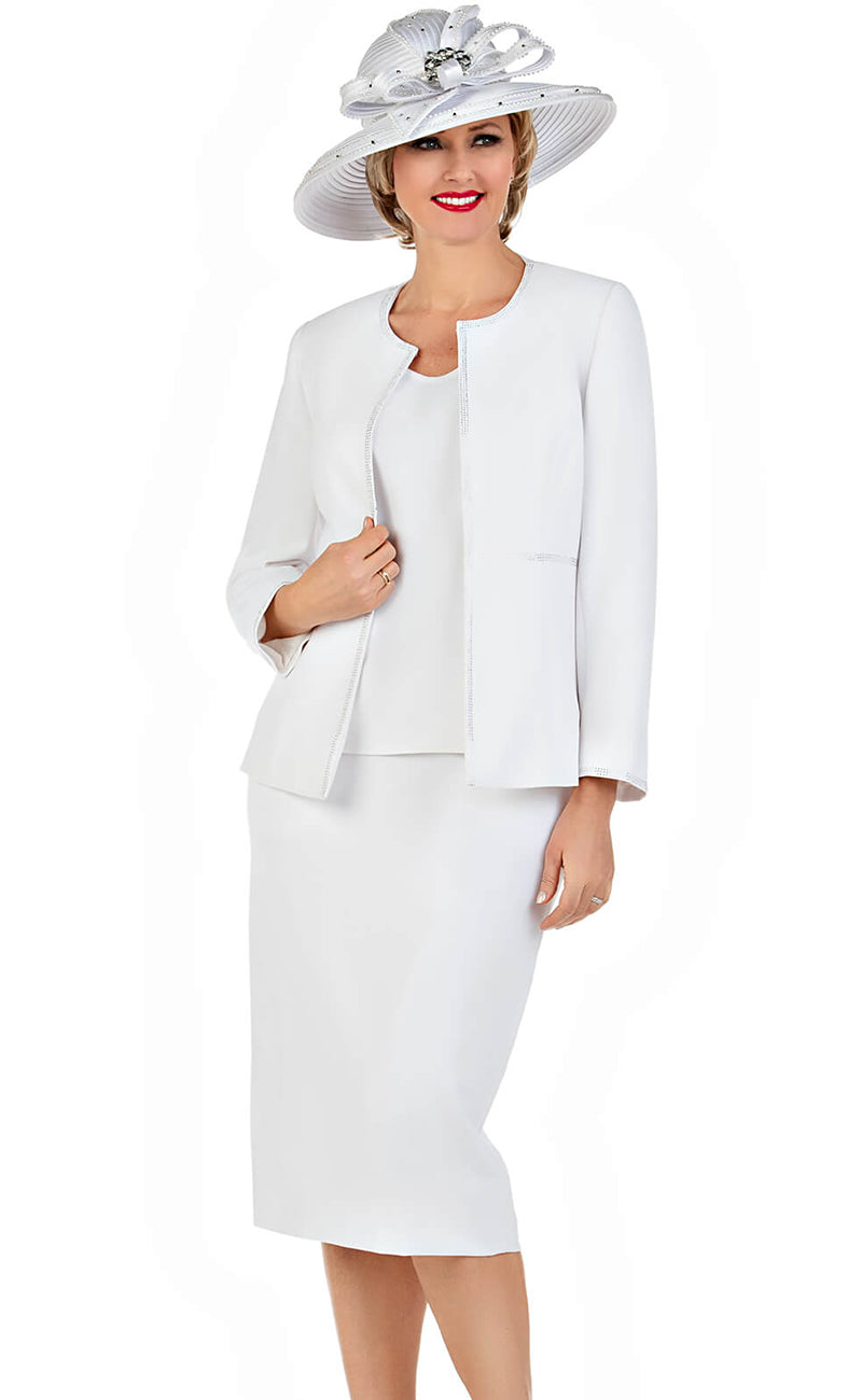 Giovanna Usher Suit S0745C-White main image 0