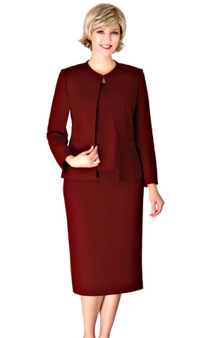 Giovanna Usher Suit S0721-Burgundy - Church Suits For Less