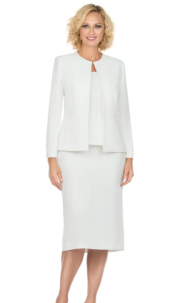 Giovanna Usher Suit S0721C-Off-White - Church Suits For Less