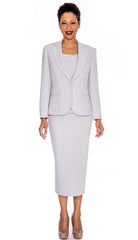 Giovanna Usher Suit 0707C-Silver - Church Suits For Less