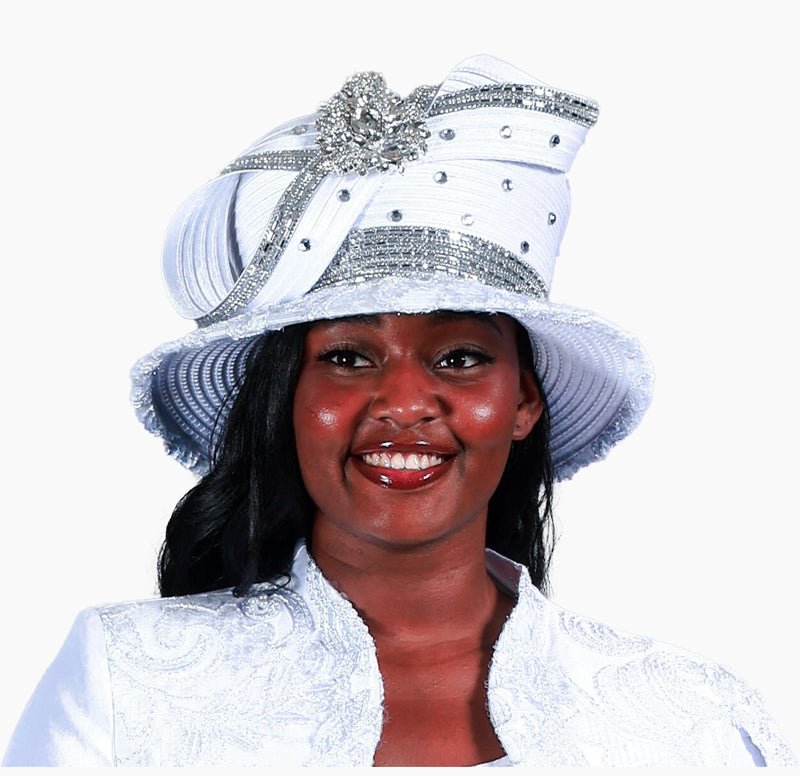 Giovanna Church Hat HR1077-White main image 0
