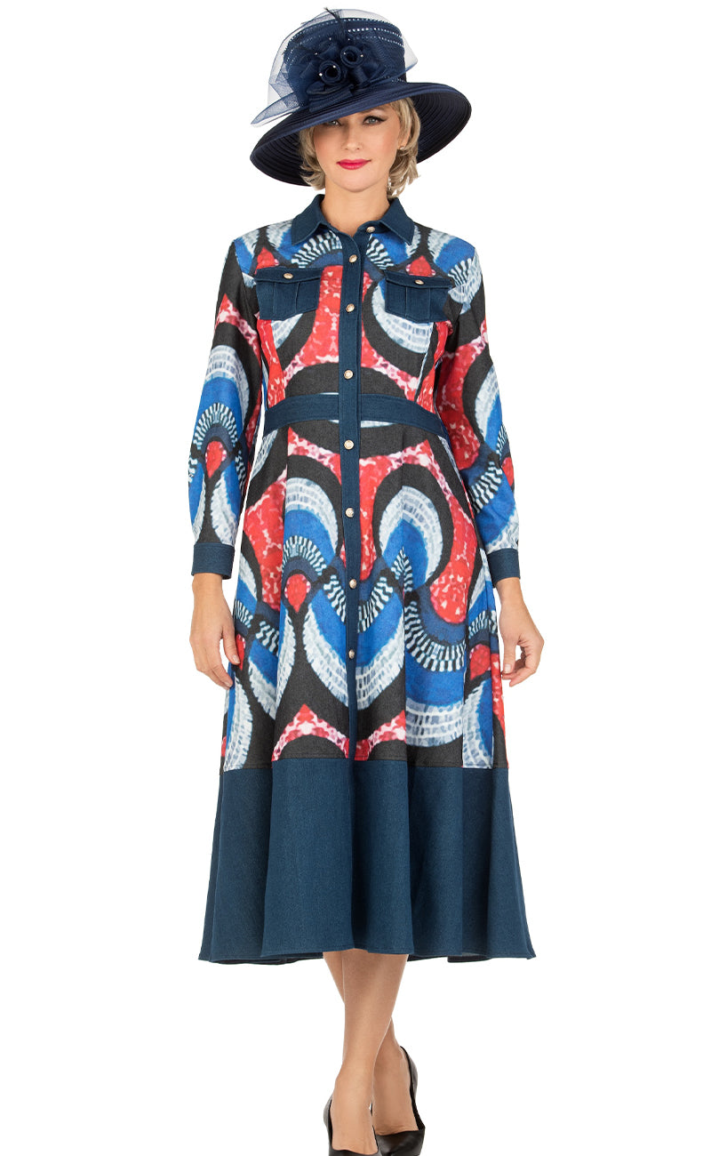 denim dress for church Devine Sport Denim Dress 63841