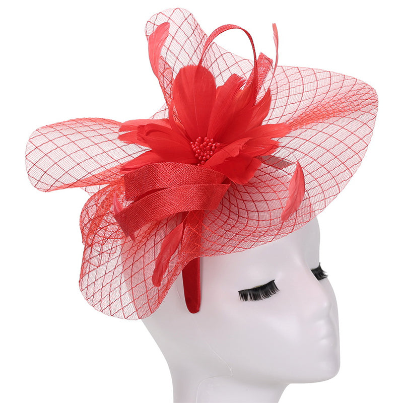 Giovanna Hat HM982-Red - Church Suits For Less
