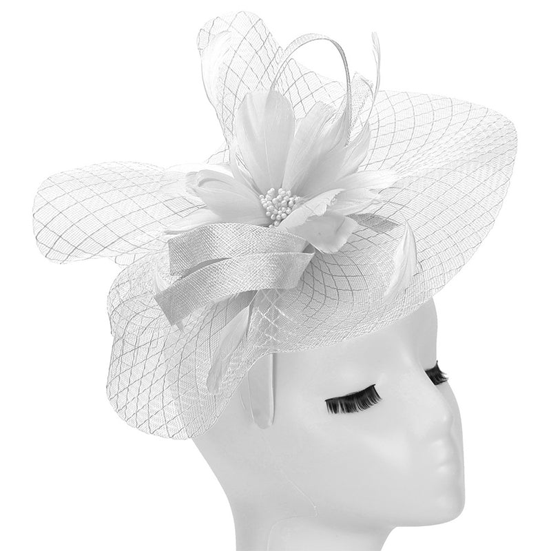Giovanna Hat HM982-White - Church Suits For Less