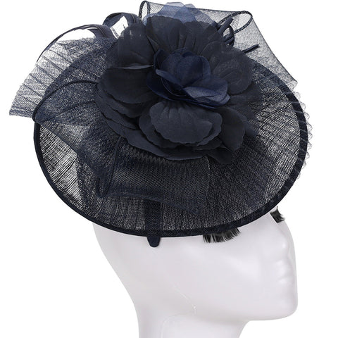 Giovanna Hat HM983-Navy - Church Suits For Less