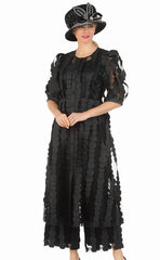 Giovanna Women Pant Set D1628-Black - Church Suits For Less