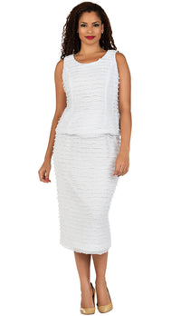 Giovanna Church Suit 0961C-White - Church Suits For Less