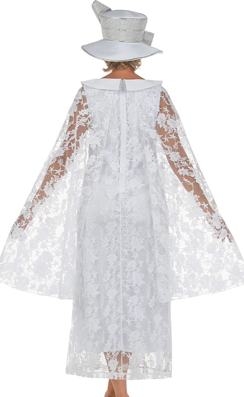 Giovanna Church Dress D1672C-White