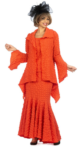Giovanna Suit 0940C-Orange - Church Suits For Less