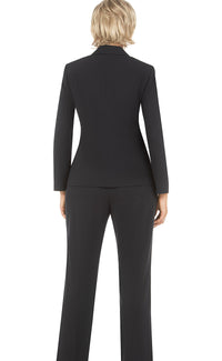 Giovanna Pant Suit S0740C-Dark Navy - Church Suits For Less