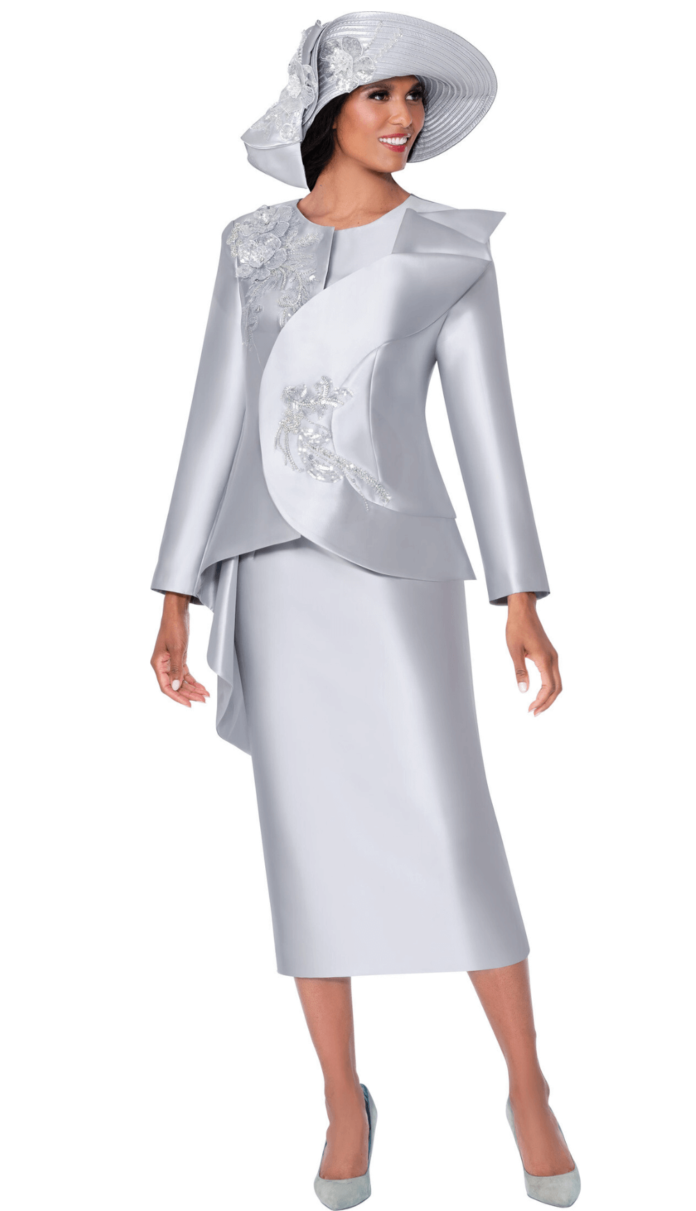 GMI Church Suit 400572-Silver