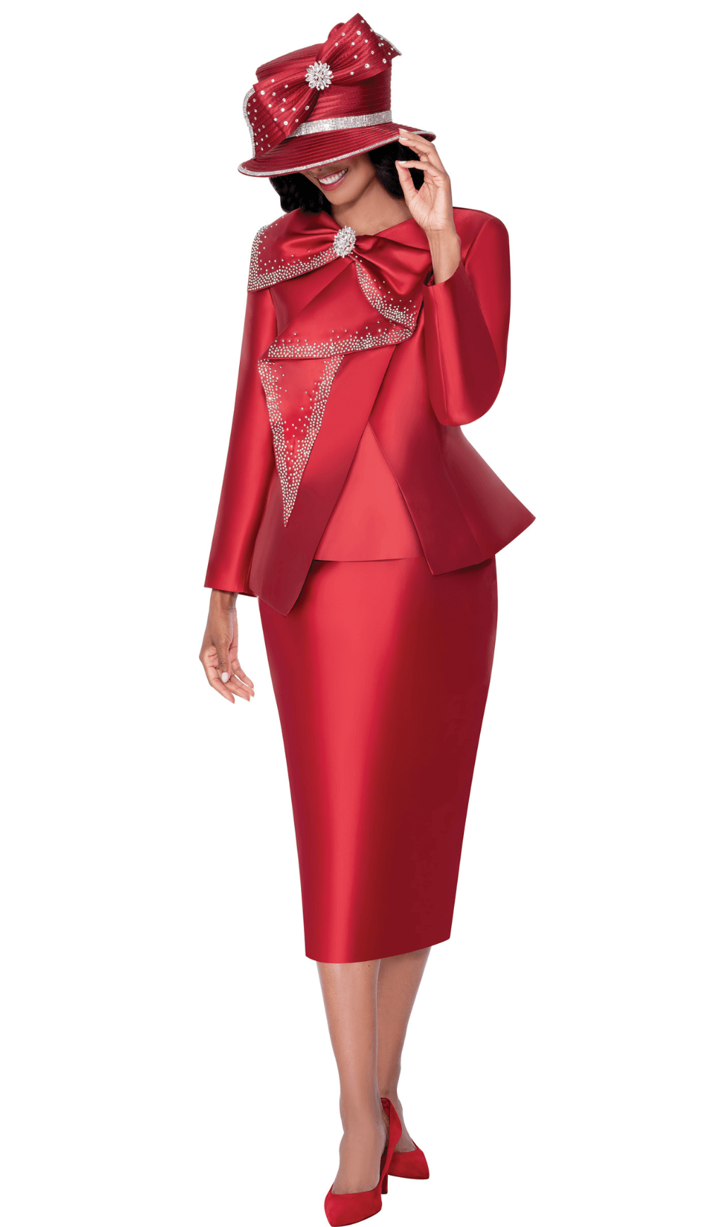 GMI Church Suit 400593-Burgundy