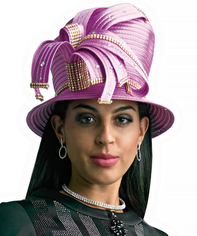 Lily and Taylor Hat H103 - Rose - Church Suits For Less