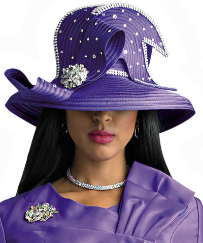 Lily and Taylor Hat H105 - Purple