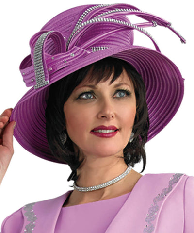 Lily and Taylor Hat H109 - Rose - Church Suits For Less