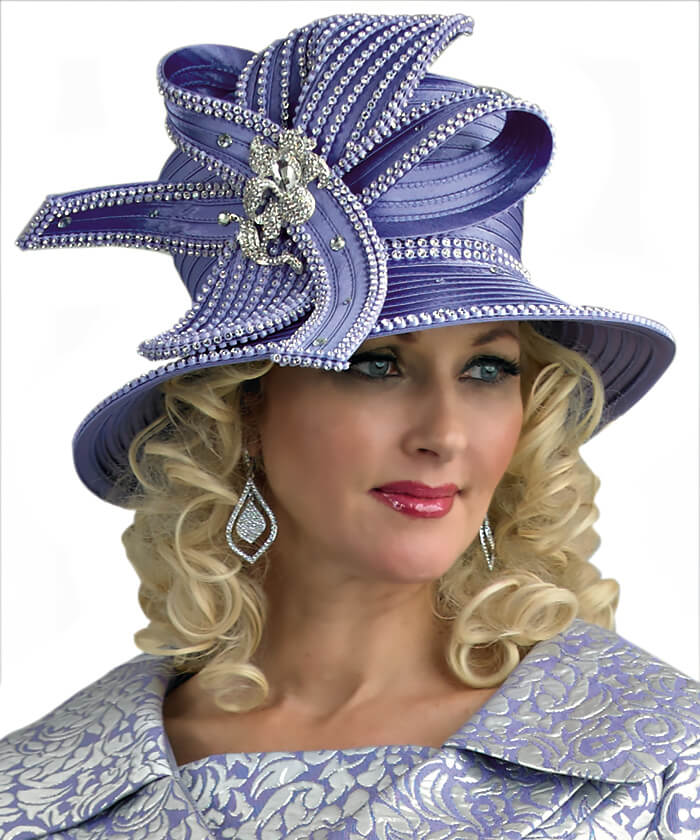 Lily and Taylor Hat H937 - Lavender - Church Suits For Less