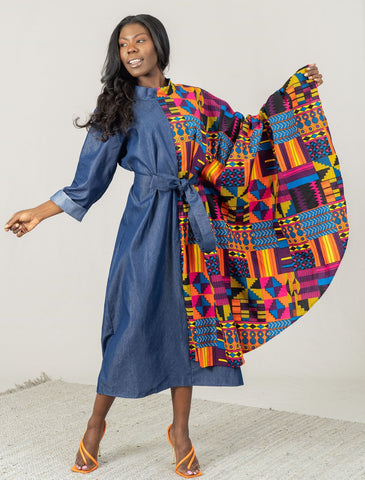 Kara Chic Dress 7647DC-Print #550 - Church Suits For Less