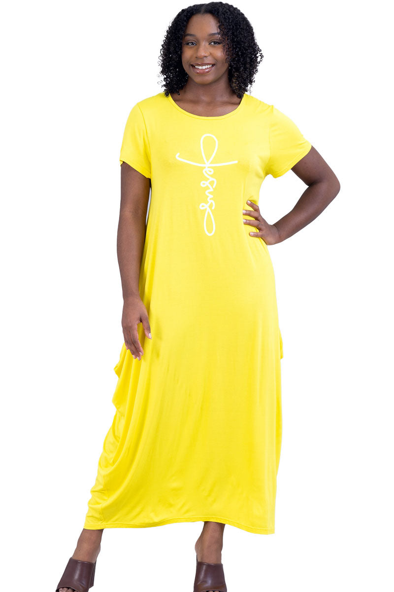 Kara Chic Dress CHH21045SSC-Yellow