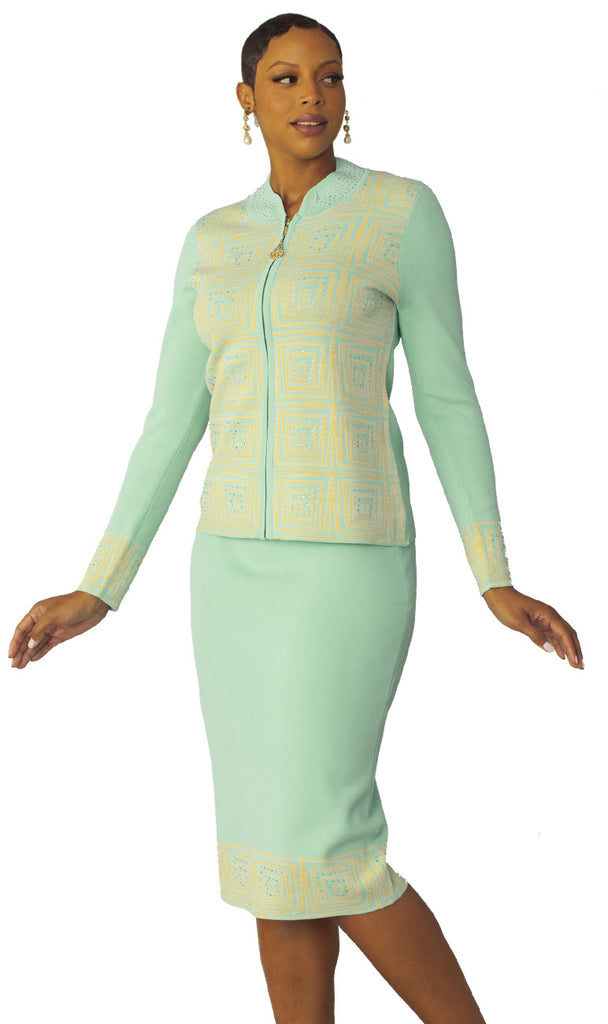 Kayla Knit Suit 5330 - Church Suits For Less