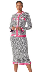 Kayla Knit Suit 5331 - Church Suits For Less