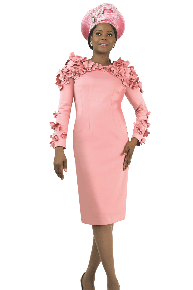 Lily And Taylor Dress 4904-Rose