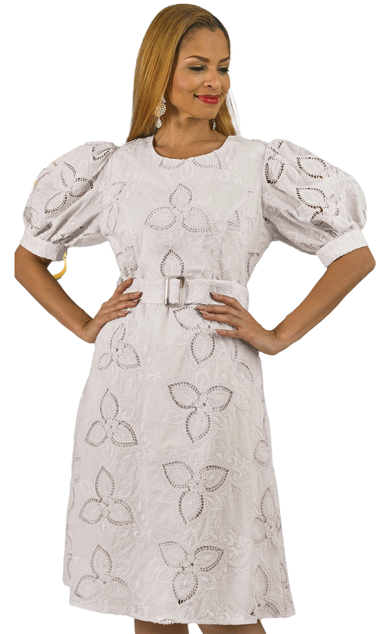 Lily And Taylor Dress 4992-White - Church Suits For Less