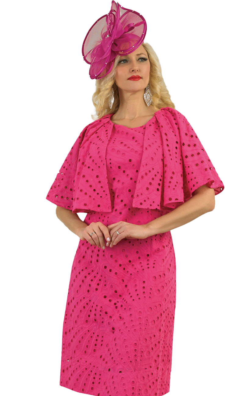 Lily And Taylor Dress 4993-Fuchsia - Church Suits For Less